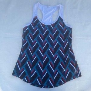 Herringbone FILA SPORT Racerback Athletic‎ Wear Racerback Top